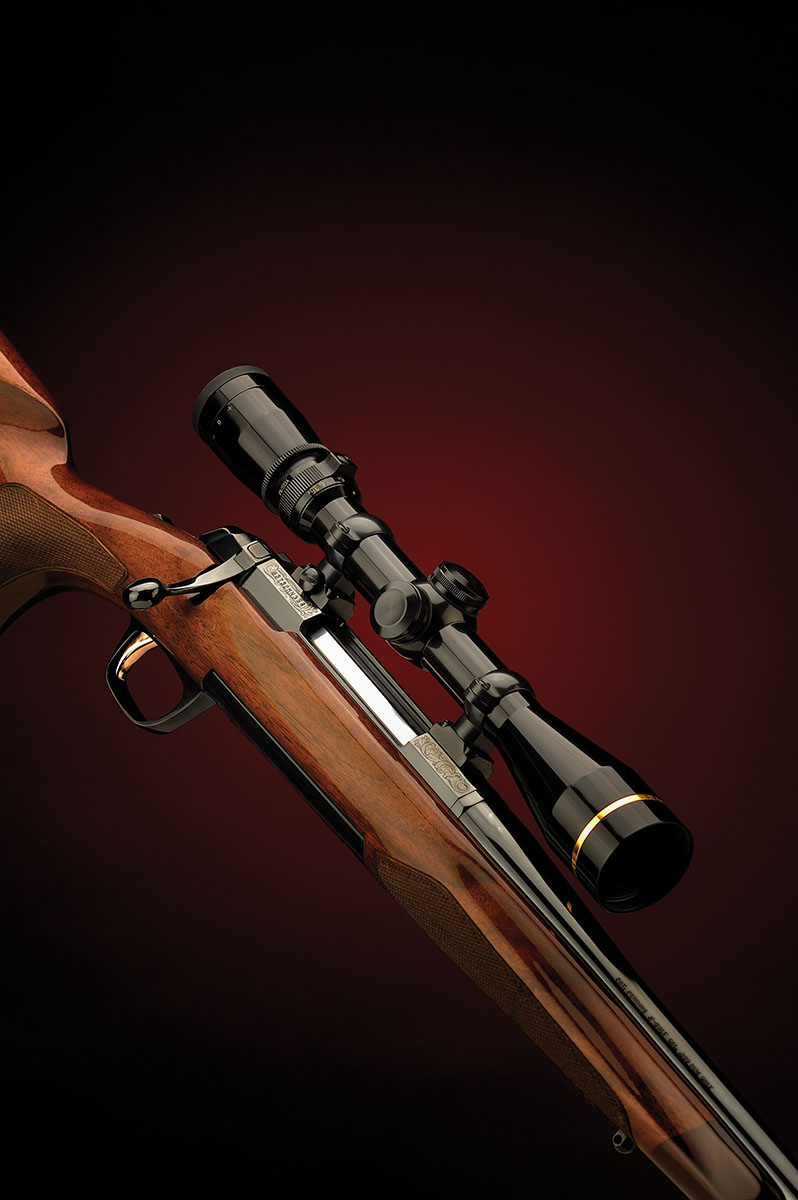 A Browning X-Bolt rifle in 243 Winchester with the Leupold 3-9x 40mm scope installed.